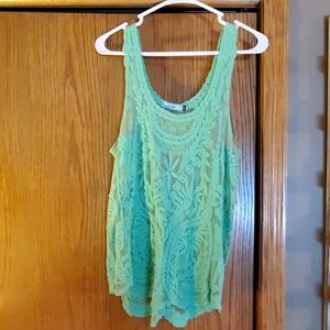 Lace tank top